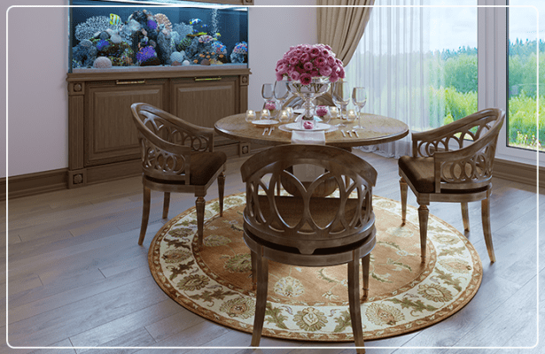 Traditional Round Dining Table Set