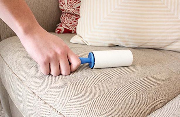 Lint Roller to Clean Sofa
