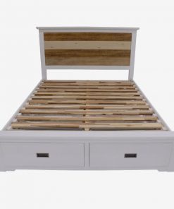 white twin size platform bed from Instant furniture outlet