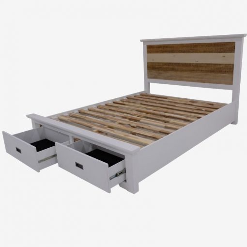 Instant Furniture Outlet white twin size platform bed