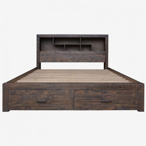 Instant Furniture Outlet wooden bed with polishing