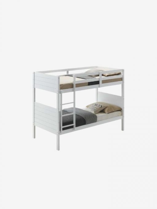 Welling Single Over Single Bed-White Instant furniture outlet
