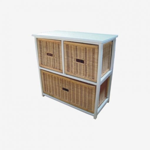 IFO Wooden Frame Canned 3 Drawers Cabinet