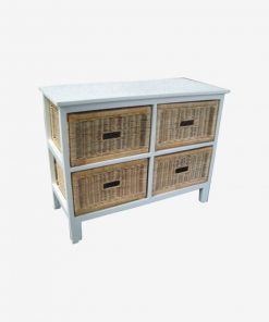 IFO Wooden Frame Canned 4 Drawers Wide Cabinet
