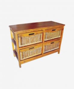 4 Drawers Wide Cabinet by Instant Furniture Outlet