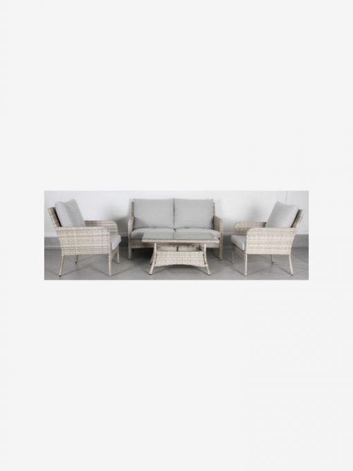 Priestly 4Pc Sofa Set – Light Grey by IFO