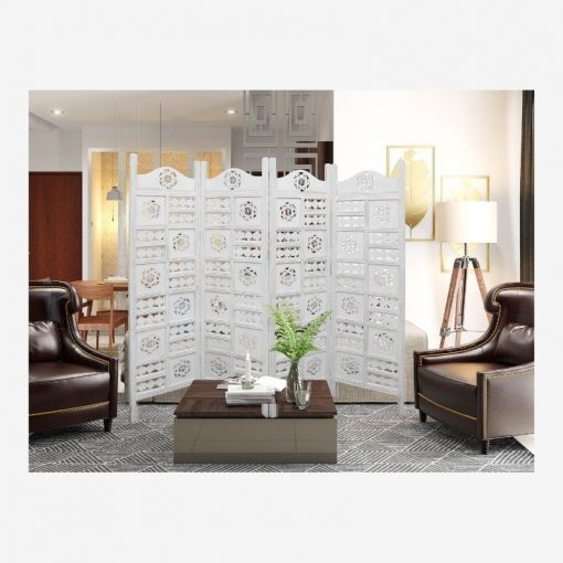 White Wodden Partition Instant furniture outlet