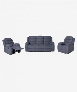 3RR+1R+1R Recliner Suite Light Grey by IFO