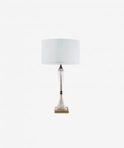 Slimp Gold Tall Lamp & Shade by Instant Furniture Outlet