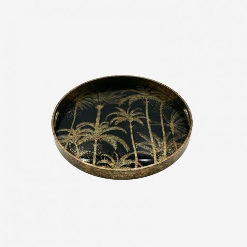 45CM Gold Palm Tree Tray from Instant furniture outlet