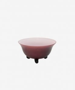25cm glass bowl matt burgund by IFO