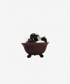 25cm glass bowl - matt burgund from IFO