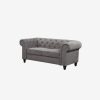 Instant Furniture Outlet 177CM Grey Hampton 2STR Lounge