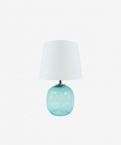 36CM Blue Coastal glass lamp from Instant Furniture Outlet