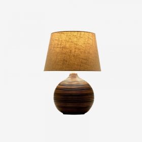 Table Lamp with shade- bamboo IFO