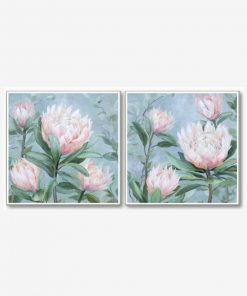 Pink Peony Framed Canva by Instant Furniture Outlet