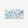 Blue & White Leaves Canva By Instant Furniture Outlet