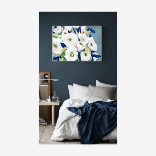 Abstract Blue Floral by Instant Furniture Outlet