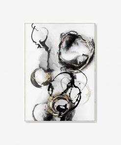 IFO Black Gold Abstract Canvas