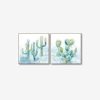 Blue Cacti Set/2 Canvas from IFO