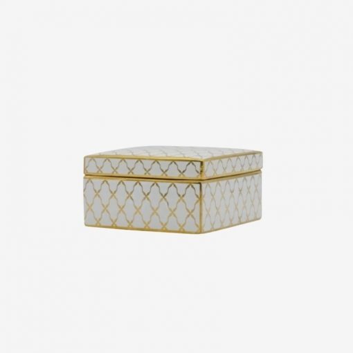 Victoria SQ White & Gold Box By IFO