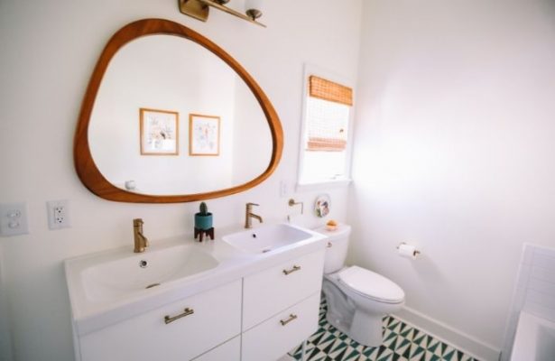 Triangle Shaped Bathroom Mirror from Instant furniture outlet